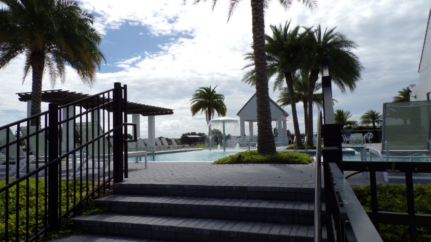 Pool entrance at toll brothers Lakeshore Winter Garden