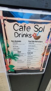 Solterra Resort Drink menu