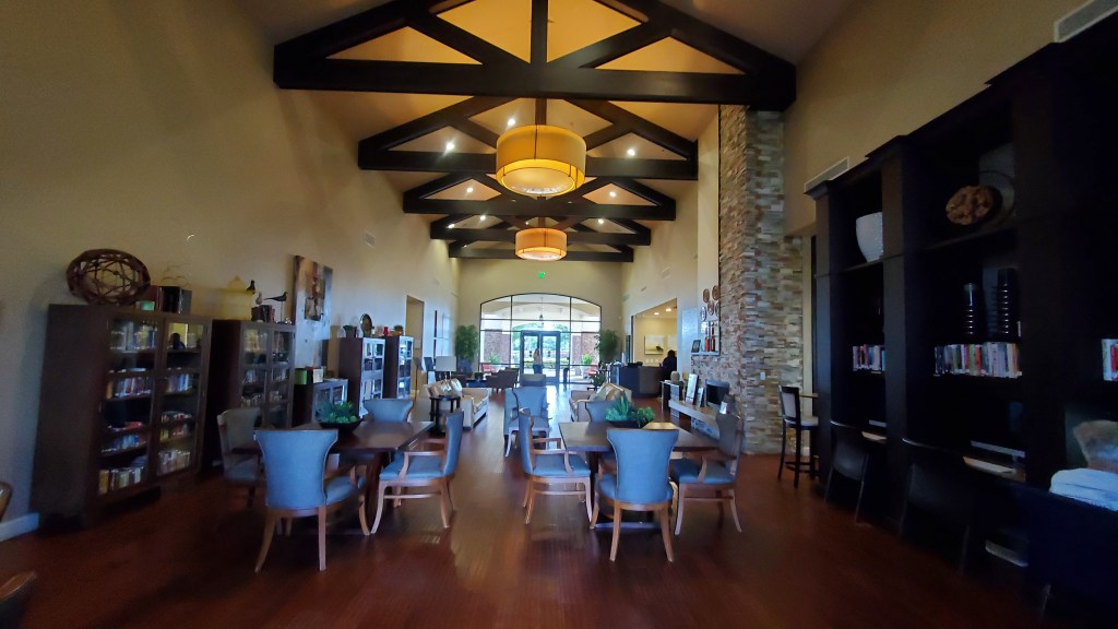 Dell Webb orlando Clubhouse lobby and library 